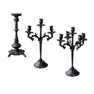 Candélabre décoratif en métal haut de gamme, élégant support multi-bras pour centre de table de mariage, article de décoration intérieure - Product Image 1