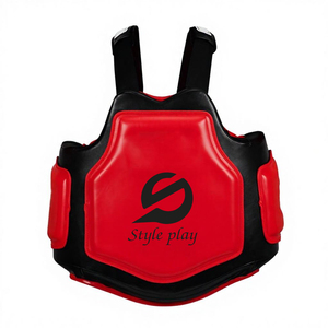 Protection de Poitrine MMA en Gros, Nouveau Design, Qualité Supérieure, Cuir PU Durable et Respirant pour l'Entraînement de Boxe - Product Image 1