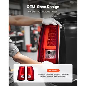 Gruppo Luci Posteriori a LED Compatibili per Chevy Silverado 1500/1500 HD 2003-2006 e Chevy Classic 2007, Set da 2 Pezzi DRi - Product Image 3