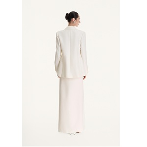 Faldas de Mujer al por Mayor, ODM EVELISSE, Falda Larga en Línea A, 48% Lana, 43% Poliéster, 9% Seda, Tejido Liso, Conjunto de Falda para Mujer - Product Image 5