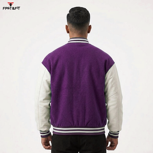 Blouson universitaire de baseball unisexe en toile 100 % coton coupe-vent pour l'hiver, modèle 2026, le plus vendu, haute qualité, personnalisable - Product Image 2