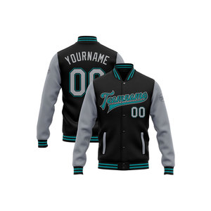 Custom Blue Varsity <b>Jacket</b> <b>Men</b> Sublimation Transfer Print Embroidery Team Name Number Front Back Design Casual Winter Breathable - Product Image 3