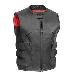 Chaleco Informal de Cuero Genuino para Hombre, Cuello Mao, Transpirable, Verano, Multibolsillos, Ropa de Trabajo, Fotografía, Pesca - Product Image 2