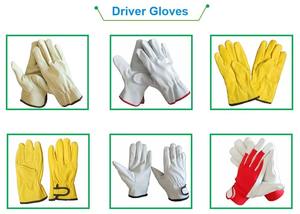 Guantes de Trabajo de Piel de Cabra de Grado A para la Industria de la Construcción, Hechos en Pakistán, Último Modelo - Product Image 6