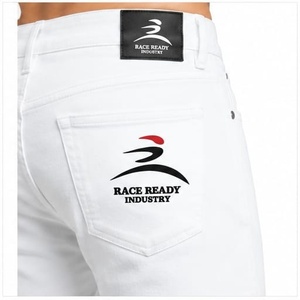 OEM/ODM Custom Made Relaxed Fit Hip Hop <b>Embroidered</b> Solid Streetwear Side Cargo Pockets Breathable Men's Denim <b>Jeans</b> Straight - Product Image 6