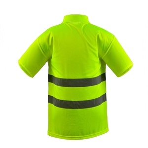 T-shirt de travail unisexe d'été respirant à séchage rapide haute visibilité réfléchissant à manches courtes décontracté en polyester/coton - Product Image 2