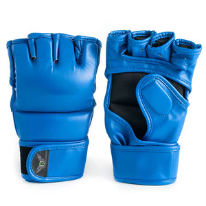 Gants de MMA en cuir de qualité supérieure, logo personnalisé, gants de grappling, fabricant OEM ODM, vente en gros, gants d'entraînement de combat MMA - Product Image 1
