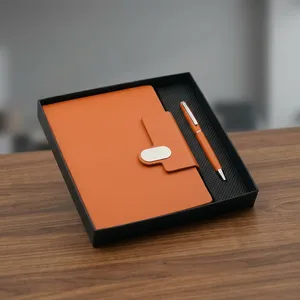 Carnets de notes exécutifs personnalisés avec stylo à bille assorti, collection de carnets à couverture rigide pour clients privilégiés - Product Image 1