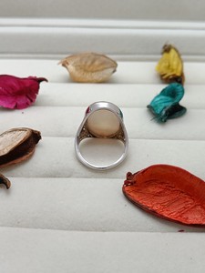 Anillo de Cuarzo Celestial con Madreperla para Mujer, Elegante Joya con Piedra Preciosa, Anillo Brillante para Regalos de Boda y Fiesta - Product Image 5