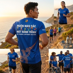 เสื้อยืดสำหรับนักวิ่ง ผ้าพรีเมียมสำหรับกีฬาชุมชนและการแข่งขัน คอลเลกชันเสื้อวิ่งน้ำหนักเบาสำหรับกิจกรรมกลางแจ้ง - Product Image 4
