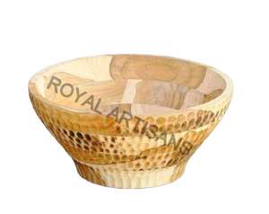 Premium Natural Wooden Serving Bowl – Handcrafted Reusable Kitchen & Dining <b>Tableware</b> - Product Image 1