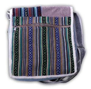 HIMALAYAN Hemp Shoulder Bag <b>Medium</b> Size Ethnic Tree Pattern Zipper Closure Daily Use Nepal Made - Product Image 5