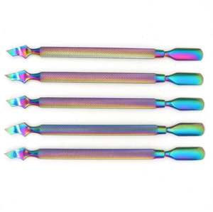 Herramienta de Manicura y Pedicura de Doble Cabeza de Acero Inoxidable, Empujador de Cutículas para Uñas de Manos y Pies, Precio de Fábrica - Product Image 2