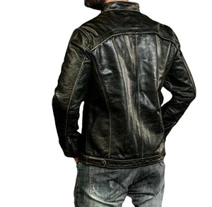 Black Genuine Leather <b>Biker</b> <b>Jacket</b> Men Motorcycle <b>Jacket</b> - Product Image 4