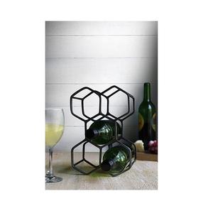 Support à bouteilles de vin moderne en métal, organiseur de bouteilles de vin, présentoir à bouteilles, support pour bouteilles de boisson - Product Image 1