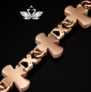 Custom Hip Hop <b>Rapper</b> Jewelry Moissanite Diamond Pendant <b>Chain</b> Set for Men - Product Image 3