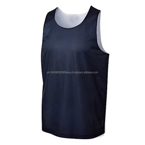 เสื้อบาสเก็ตบอลคลาสสิกแบบกำหนดเองสำหรับผู้ชาย เสื้อกีฬาทุกประเภท ระบายเหงื่อได้ดี เสื้อกล้ามแบบกลับด้านได้ เสื้อบาสเก็ตบอล - Product Image 3