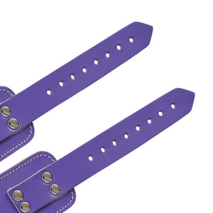 สายรัดข้อเท้าหนังแบบหนาพร้อมหัวเข็มขัดปรับได้ - อุปกรณ์ยึดสายเคเบิลสำหรับการฝึกความแข็งแรงของร่างกายส่วนล่างระดับมืออาชีพ - Product Image 5