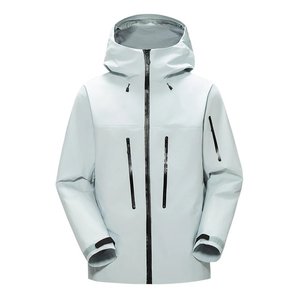 Chaqueta impermeable con capucha para hombre, cortavientos, para exteriores, ligera, para senderismo, camping, transpirable, con cierre de cremallera. - Product Image 3