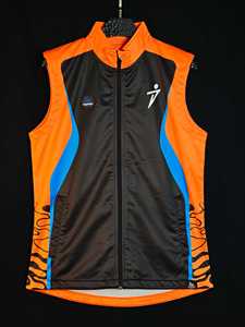 Chaleco Deportivo Personalizado PUFFIN SPORTS, Sin Mangas, con Franjas, Secado Rápido, Transpirable, Impresión por Transferencia de Calor, con Cierre - Product Image 1