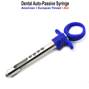 Seringues d'anesthésie dentaire auto-aspirantes en acier inoxydable de 1,8 ml, à alimentation manuelle, réutilisables, certifiées CE - Product Image 3