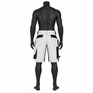Heavy Duty Multi-Pocket <b>Mens</b> Workwear Shorts Durable Construction Utility <b>Cargo</b> Shorts for Tradesmen - Product Image 4