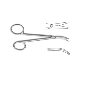 กรรไกรจมูกโค้ง Cinelli Lower Lateral Strong ขนาด 4-5/8 (11.5 ซม.) กรรไกรผ่าตัดความแม่นยำสูงสำหรับการผ่าตัดจมูก - Product Image 6