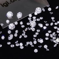 Diamant synthétique CVD de haute qualité 6,5 mm 1 carat, certifié IGI, couleur D, pureté VVS1, cultivé pour la fabrication de bijoux