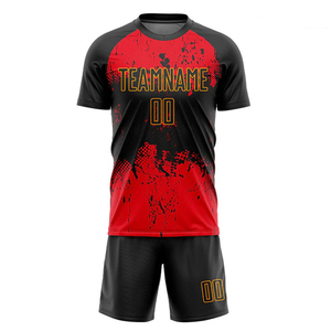 Tenue de football personnalisée pour hommes AZORES SPORTS, imprimée sur mesure, fabriquée en tissu interlock 100 % léger et respirant - Product Image 4