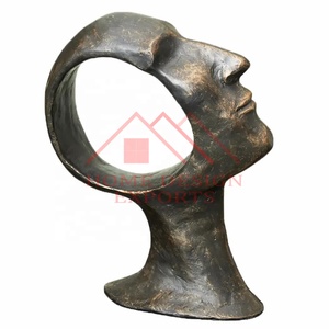 Sculpture de visage humain pour Table/Statue de Figure humaine moderne décorative pour la maison pour le salon/Sculpture en métal au Design classique - Product Image 1