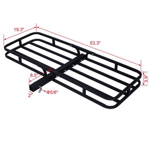 Portapacchi Posteriore per Gancio di Traino, Cesto Portabagagli per SUV, Camion e Auto, Compatibile con Ricevitore da 2 Pollici - Product Image 2