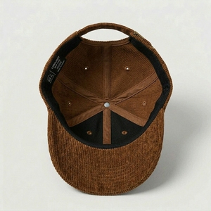 Unstructured 6 Panel Corduroy Dad Hat <b>Baseball</b> <b>Cap</b> Vintage Soft Cotton Adjustable Strapback Unisex Outdoor Custom LOW MOQ OEM - Product Image 3