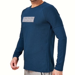 Camiseta de Manga Corta para Hombre, Cuello Redondo, 100% Algodón, Diseño de Logotipo Impreso Digitalmente en la Parte Delantera, Transpirable, Corte Regular Informal, Personalizable - Product Image 2