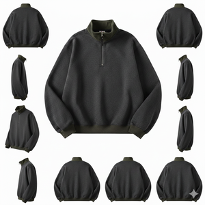 Sudadera con Capucha Extra Grande para Hombre, 100% Algodón, Felpa, Cuello con Capucha, Ecológica, Lavada, 430g, Invierno, OEM, Venta al Por Mayor - Product Image 3