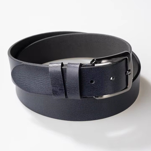Cinturón de Cuero Genuino para Hombre de Alta Calidad OEM con Hebilla de Aleación, Venta al por Mayor 2025, Diseño Elegante para Hombre, Cinturones Personalizados para Jeans Casuales - Product Image 1