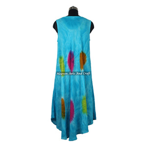 New Design Customization Boho Tie Dye Round Neck Sleeveless <b>Loose</b> Elegant <b>Dress</b> Hippie Tie Dye Maxi <b>Dress</b> Women's Umbrella <b>Dress</b> - Product Image 1