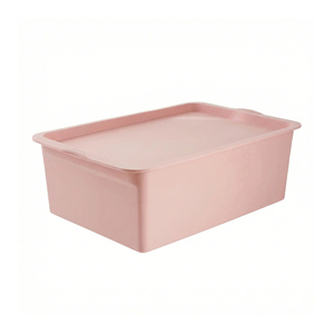 OEM Custom Eco-Friendly Rectangle PP Plastic Storage Box with Lid Stackable Moving Storage Container 3-6L Capacity - Product Image 4