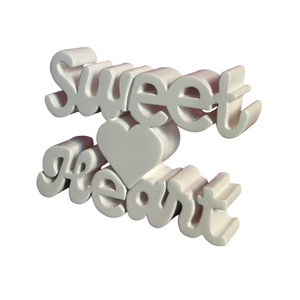 Décoration de table esthétique en bois en forme de cœur blanc, idéale pour la maison, le bureau ou la salle d'étude, décoration de pièce originale - Product Image 4