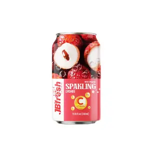 Wholesale Sparking Lychee drink 330ml soda carbonated soft drink exotic drink Sparkling water Vitamin