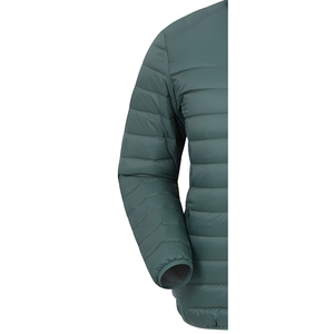Custom OEM Printed Eco-Friendly Breathable <b>Fleece</b> Puffer <b>Jacket</b> Men Plus Size Option Waterproof Casual Winter Stand Collar Front - Product Image 3