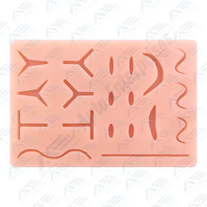 Almohadilla de sutura para heridas precortada mejorada, instrumentos quirúrgicos dentales, almohadilla de práctica de sutura, Kit de piel de silicona de tres capas - Product Image 6