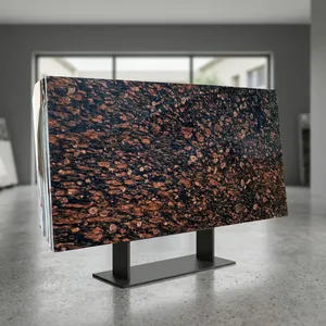 Premium Brazil Brown Granite Slab Natural <b>Stone</b> Polished Surface Luxury Building Material For Kitchen Countertop Flooring - Product Image 2
