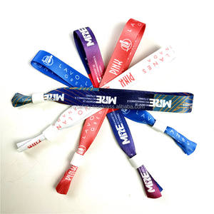 Bracelets en tissu promotionnels personnalisés à faible MOQ, bracelets de main personnalisés pour le personnel, bracelets en polyester, bracelets souples écologiques à usage unique - Product Image 4