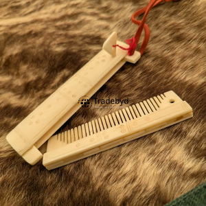 Natural Bone Hair <b>Comb</b> Handmade <b>Wide</b> Tooth Detangling <b>Comb</b> for Men Women Beard Care Tradebyd - Product Image 3