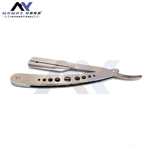 Navaja Profesional de Acero Inoxidable con Bloqueo Giratorio para Hombres, para Corte de Cabello, Barba y Cejas, Herramienta Manual para Recortar y Arreglar - Product Image 2