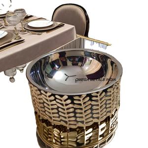 หม้อตุ๋นมิเรอร์ขัดเงาหม้อหม้อหม้อต้มน้ำร้อนดีไซน์หรูหราสำหรับห้องครัวและร้านอาหารในบ้าน - Product Image 1