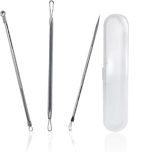 เครื่องมือกำจัดสิวเสี้ยนคุณภาพพรีเมียม เครื่องมือกดสิวสำหรับรักษาสิวบนใบหน้า เครื่องมือกดสิวหัวขาว - Product Image 1