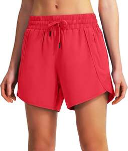 กางเกงขาสั้นออกกำลังกายคุณภาพสูงสำหรับผู้หญิง แห้งเร็ว น้ำหนักเบา เหมาะสำหรับเล่นกีฬา - Product Image 2