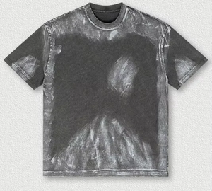 Camiseta de Hombre Nueva, Corte Cuadrado, Lavado a la Piedra, Poliéster y Algodón, Estilo Casual Oversize, Disponible en Varios Tamaños - Product Image 3