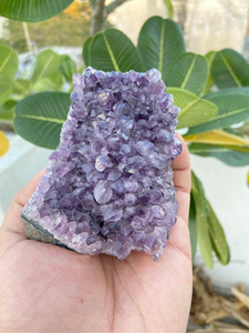 Amethyst Druzy <b>Cluster</b> | Natural Purple <b>Crystal</b> Geode | Raw Mineral Display for Home Decor & Gift Chakra Stones Feng Shui - Product Image 2
